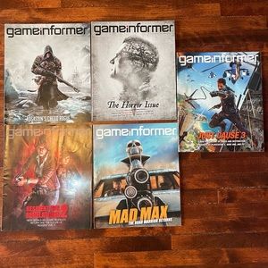 Game Informer Collectible Video Game Magazines : Lot of 5 issue set